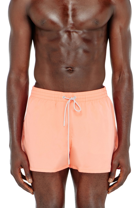 Photo: Diesel Swim shorts with metallic Oval D logo - Swim shorts Mens in Pink