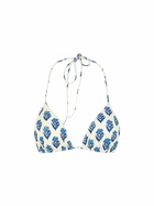 MC2 Saint Barth Woman Jaipur Flower Triangle Top Swimsuit Leah