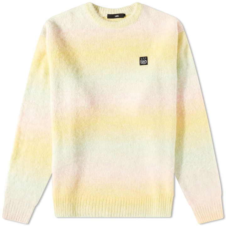 Photo: LMC Men's Ombre Brushed Crew Knit in Light Yellow