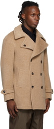 Ring Jacket Tan Double Face Herringbone Peacoat