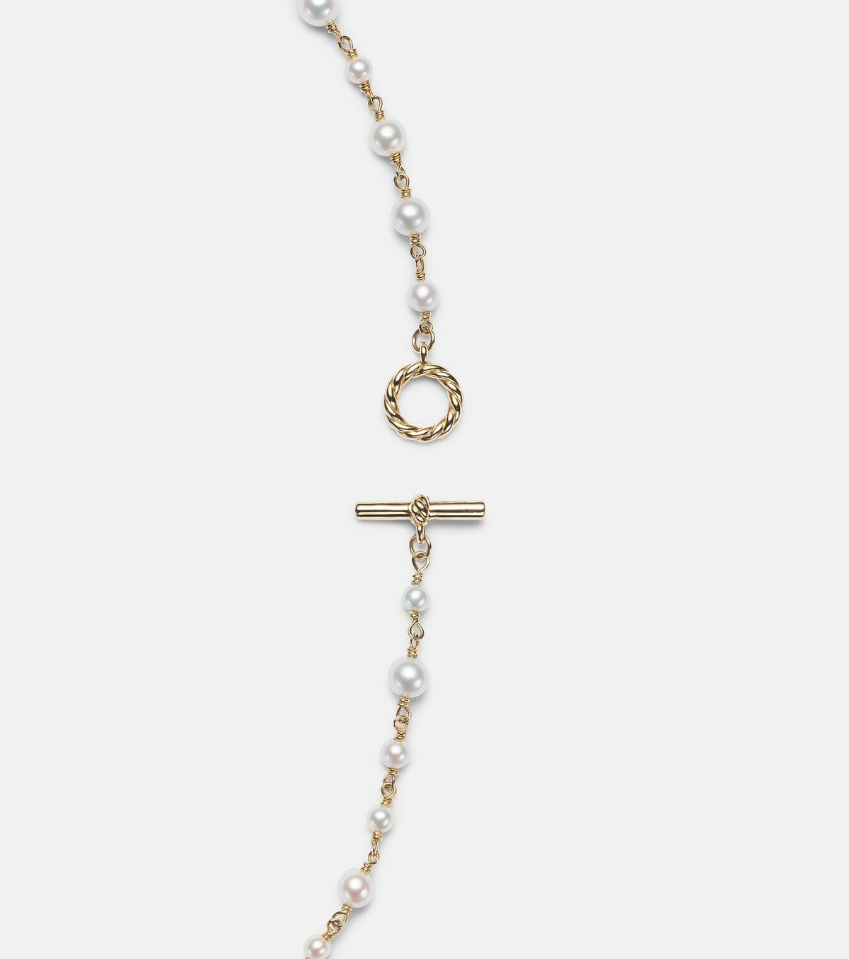 David Yurman Pearl Classics 18kt gold necklace with pearls