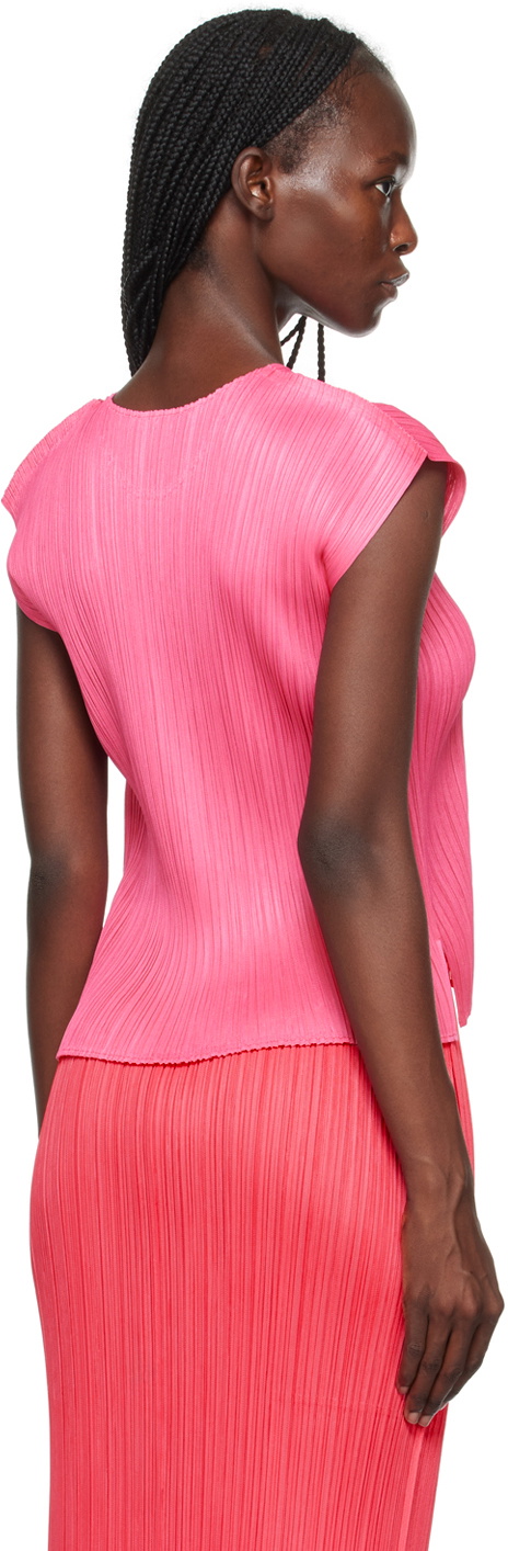 Pleats Please Issey Miyake Pink Monthly Colors July T-Shirt