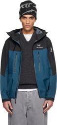 Arc'teryx Black & Navy Alpha SV Jacket