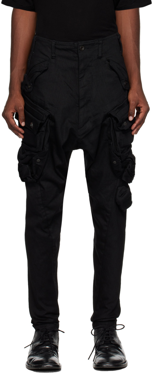 Julius Black Zip Cargo Pants Julius