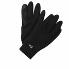 Y-3 Men's Run Gloves in Black