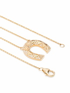 Harwell Godfrey 18K Yellow Gold Horseshoe Diamond Pendant Necklace