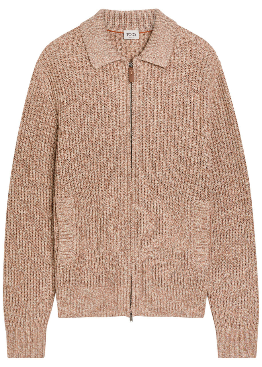 Tods Ribbed Cotton-knit Cardigan Multicoloured 1