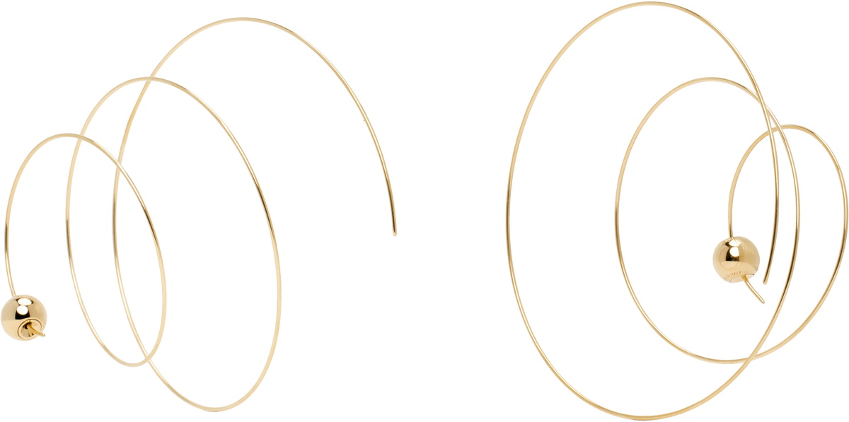 【送料&関税込】Alaia Thin Spiral Earrings ALAÏA Gold Thin Spiral Earrings ALAÏA
