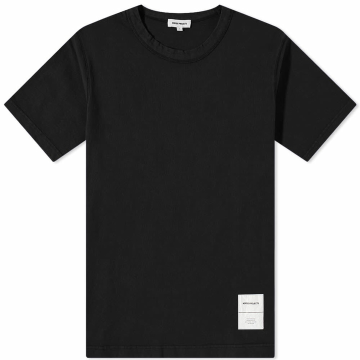 Photo: Norse Projects Men's Holger Tab Series T-Shirt in Black