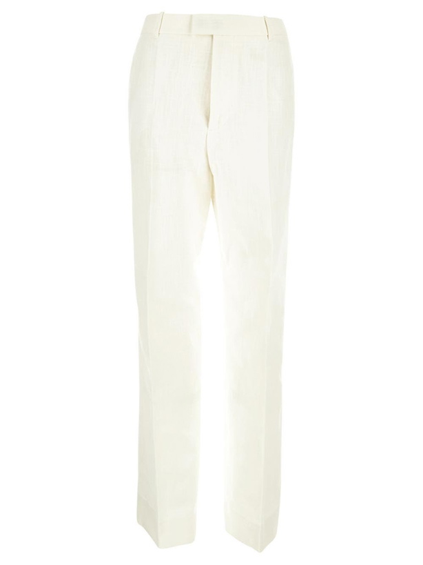 Photo: Bottega Veneta Textured Cotton Trouser