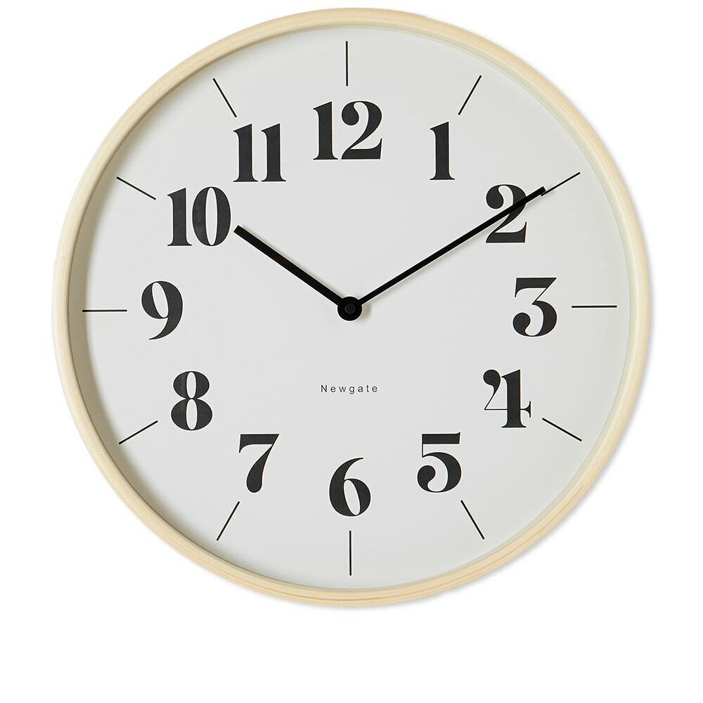 Newgate Clocks Hopscotch Wall Clock in Dark Plywood Newgate Clocks