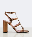 Valentino Garavani Rockstud metallic leather sandals