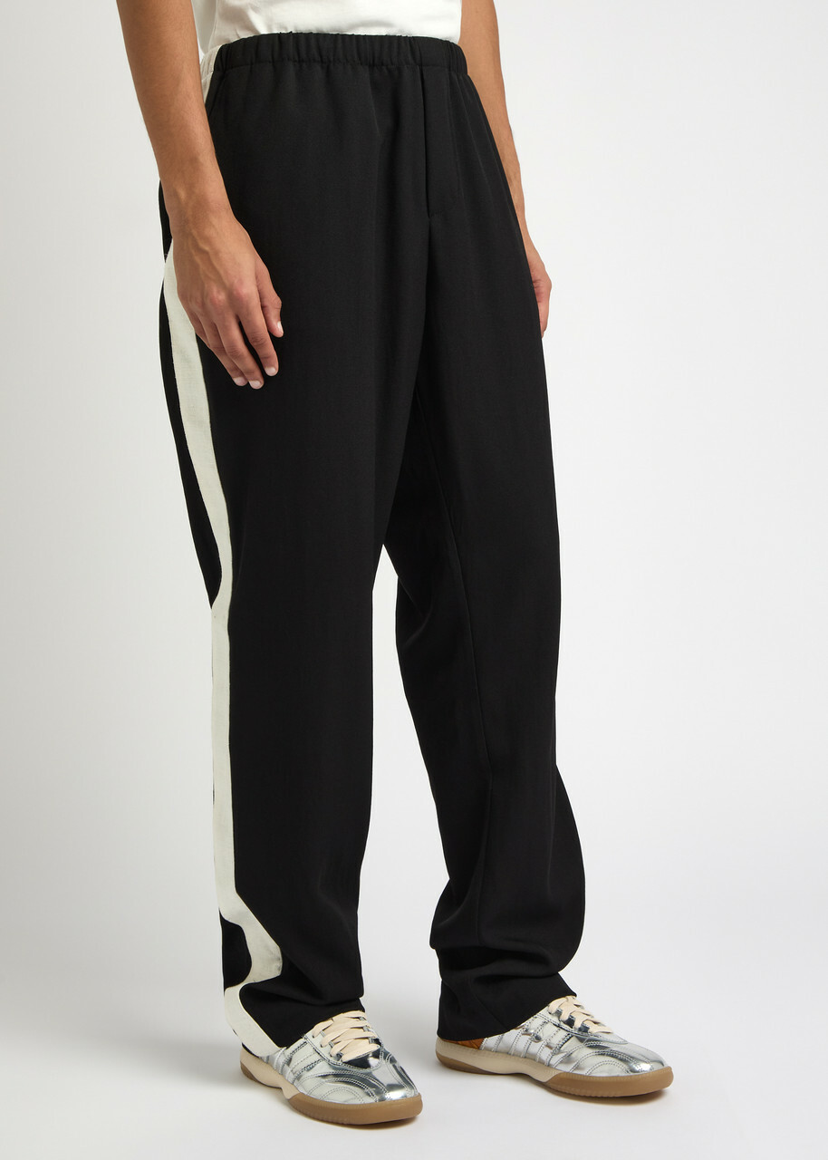 Wales Bonner Tempo Wool Sweatpants Black