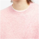 Cole Buxton Men's Alpaca Crew Knit Sweat in Pink