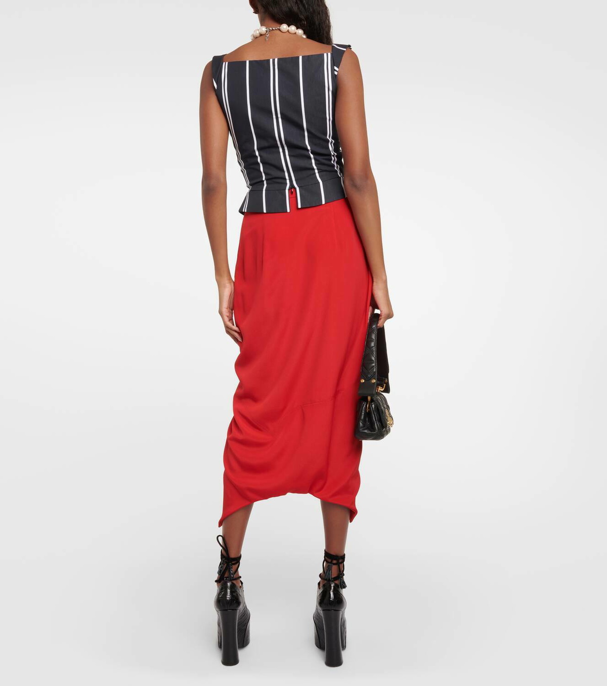 Vivienne Westwood Sunday off-shoulder cotton corset top
