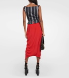 Vivienne Westwood Sunday off-shoulder cotton corset top