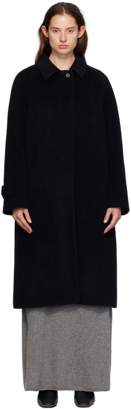 LE17SEPTEMBRE Black Raglan Coat LE17SEPTEMBRE