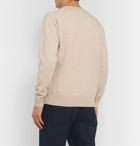 Aspesi - Slim-Fit Loopback Cotton, Cashmere and Wool-Blend Sweater - Neutrals