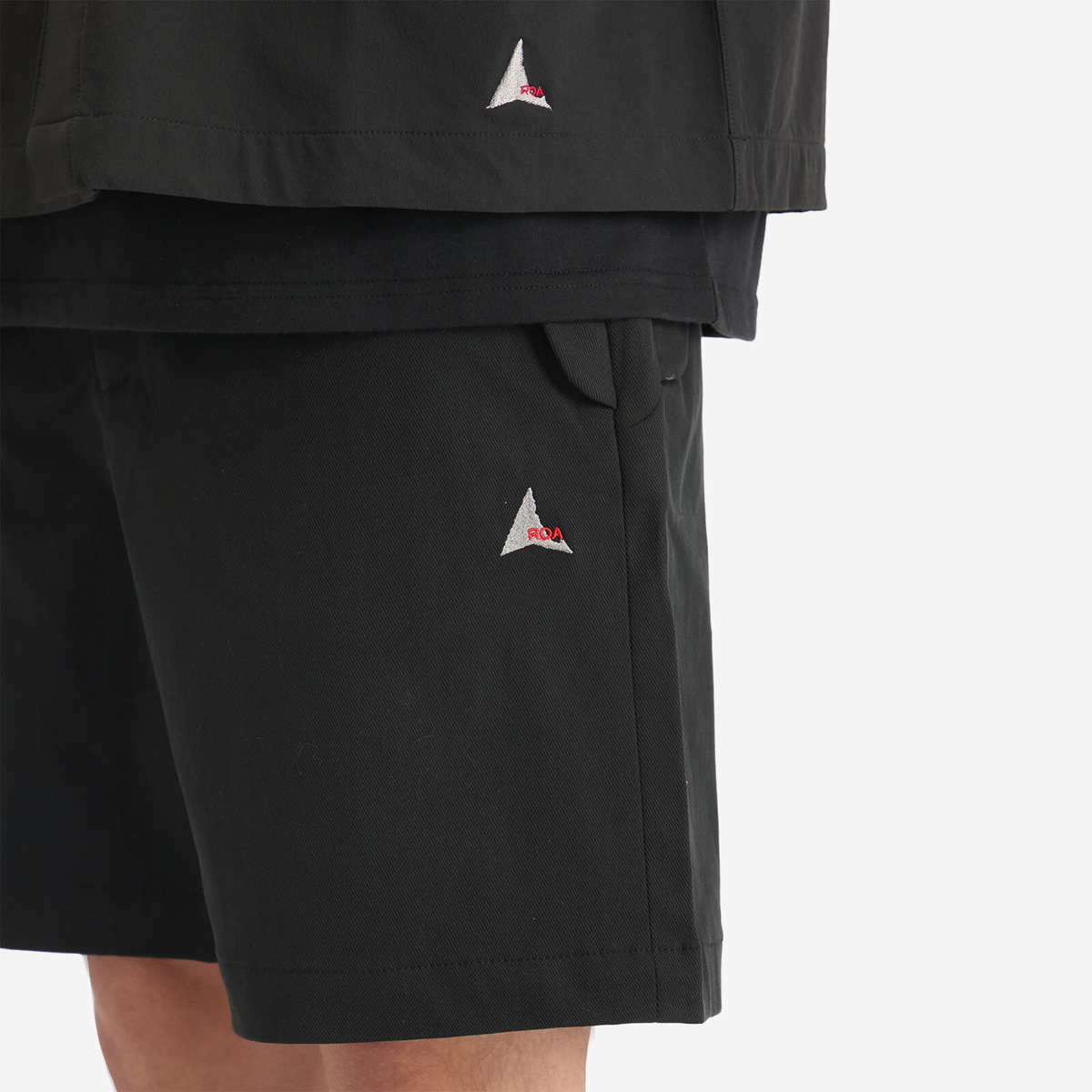 ROA Men's Buckle Shorts in Black