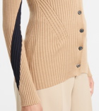 Victoria Beckham - Ribbed-knit cardigan