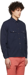 PS by Paul Smith Navy Zebra Two-Pocket Shirt