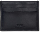 Polo Ralph Lauren Navy Leather Signature Pony Card Holder