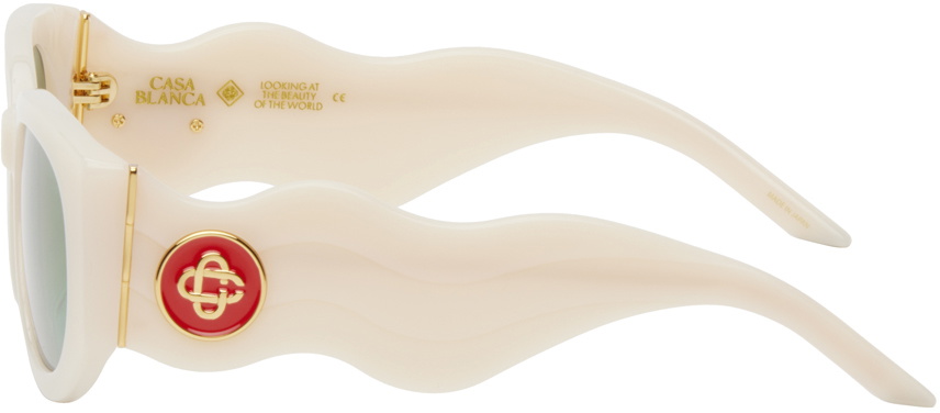 Casablanca Off-White 'The Memphis' Sunglasses