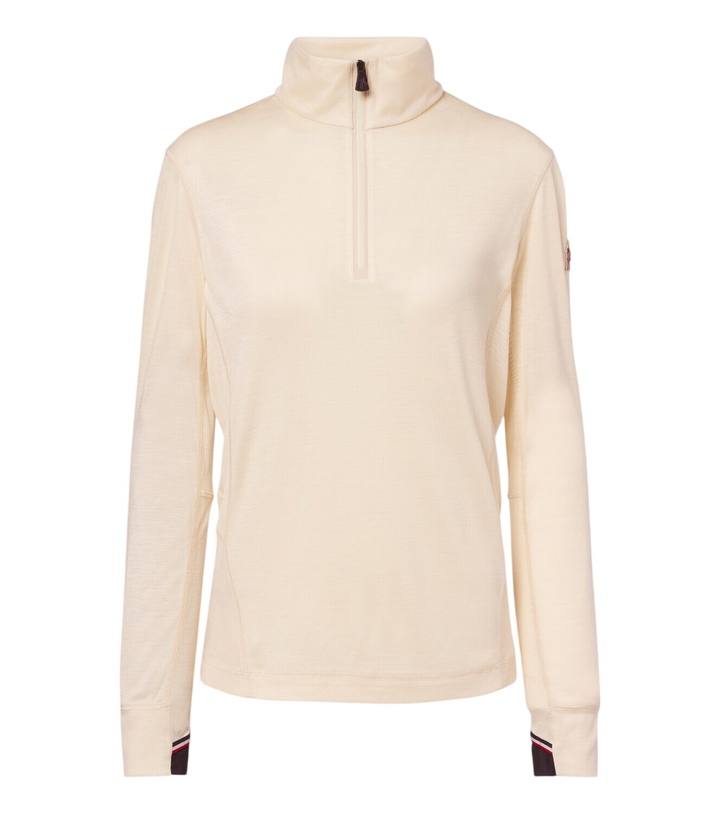 Photo: Moncler Grenoble Wool and silk jersey ski top