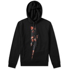 Neil Barrett Floral Lightning Bolt Popover Hoody