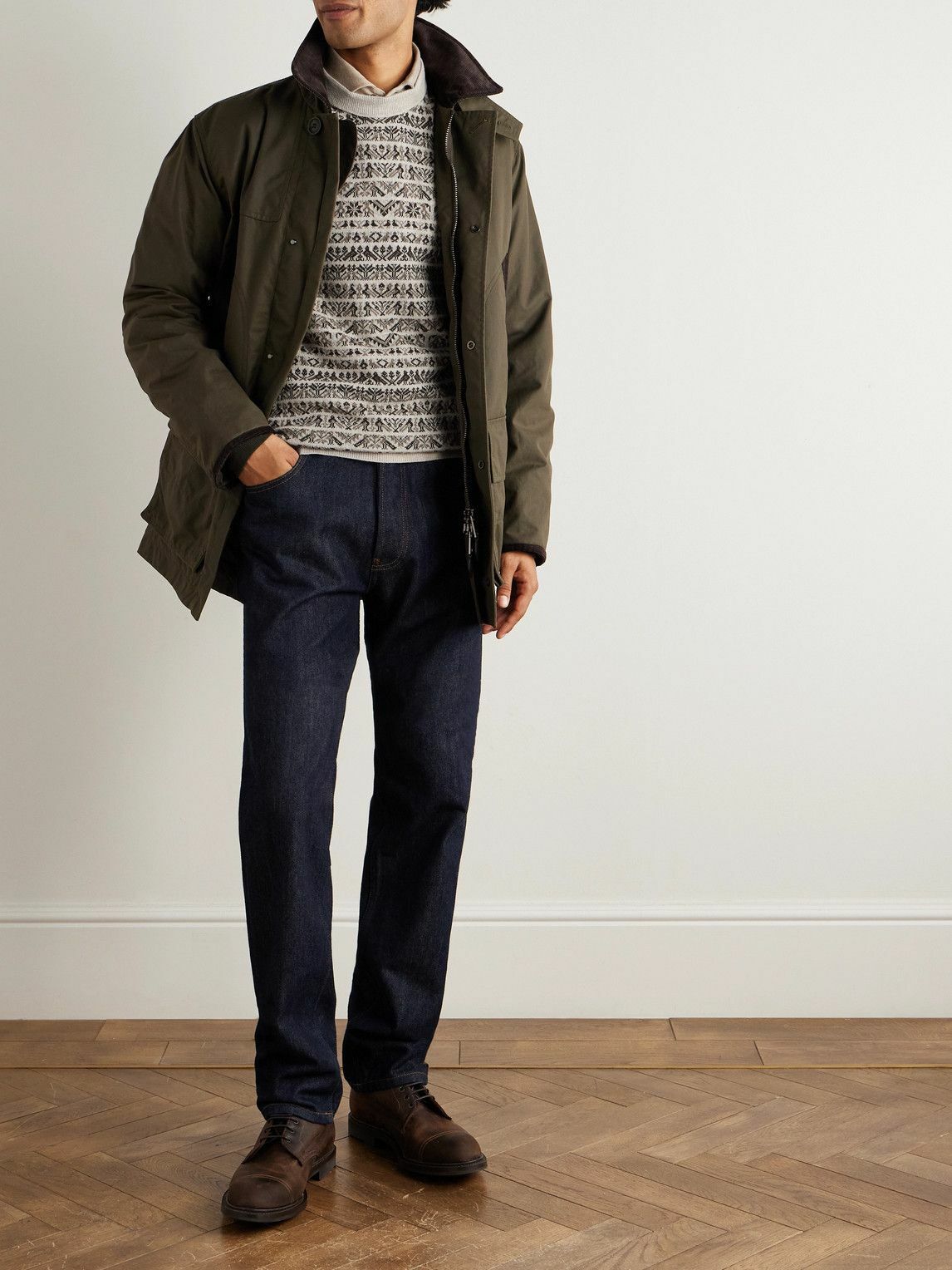 Purdey - Vigo Slim-Fit Fair Isle Wool Sweater - Neutrals