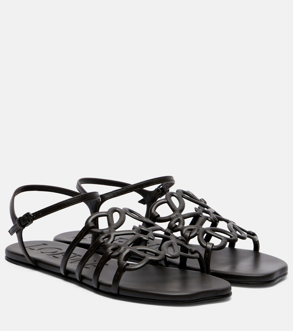 Loewe Paula's Ibiza Petal Anagram leather sandals