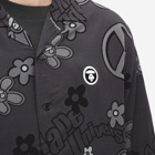 Men's AAPE & Peace Vacation Shirt in Black