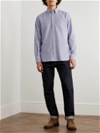 Incotex - Glanshirt Button-Down Collar Striped Cotton Oxford Shirt - Blue