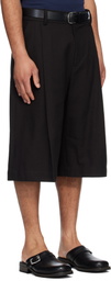 Studio Nicholson Black Fowld Shorts