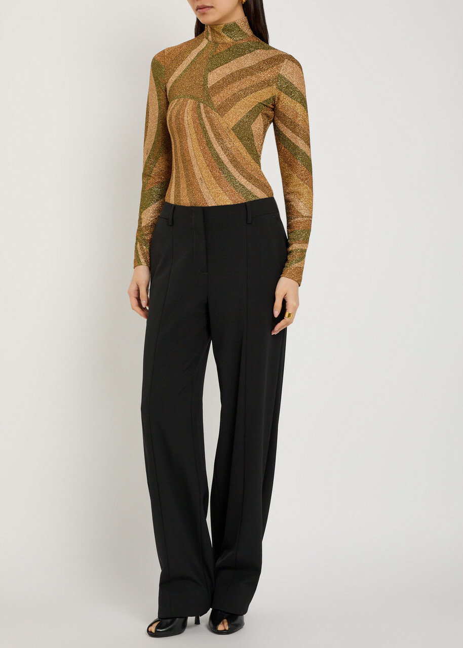 Pucci Istrice Printed Jersey Shirf Brown