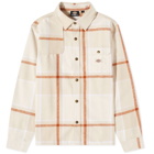 Dickies Men's Nimmons Check Flannel Shirt in Cement