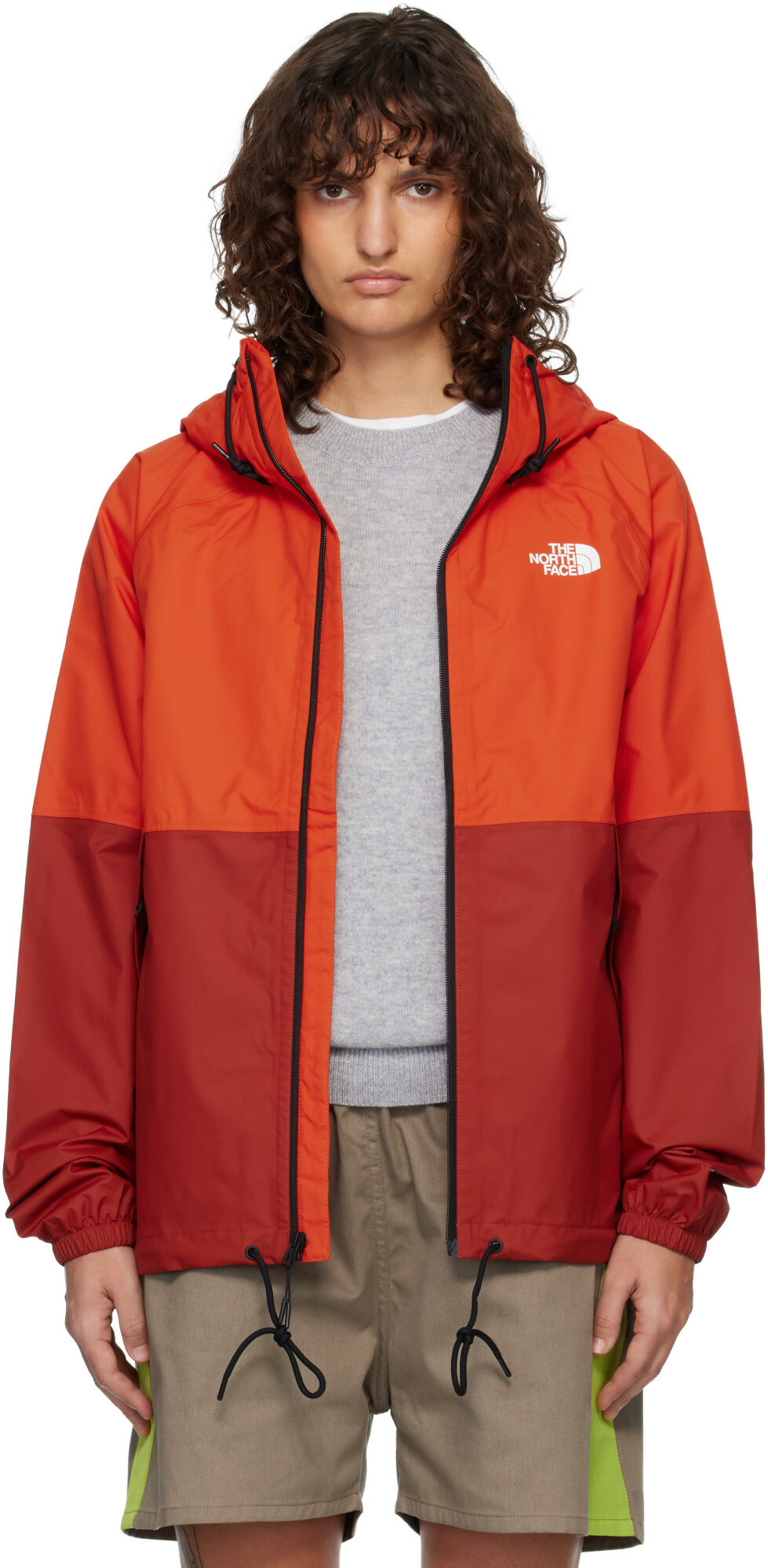 The North Face Orange Antora Hoodie Rain Jacket