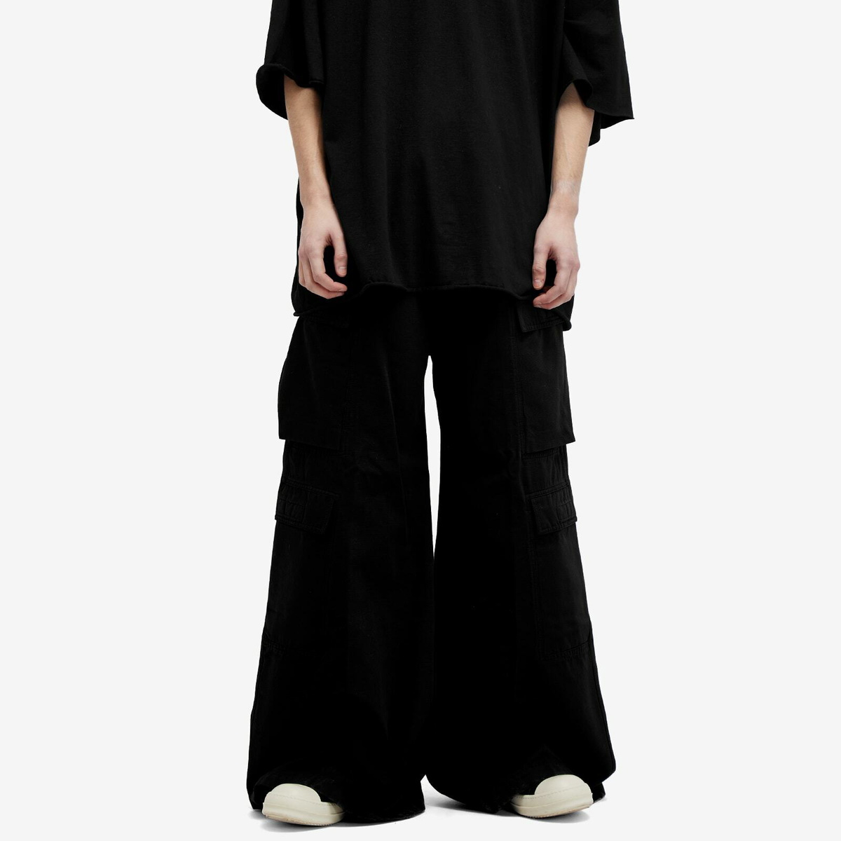Rick Owens DRKSHDW Double Cargo Pants in Black