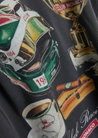 Club 1984 Racing Printed Cotton top Grey