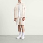 ANNIE HOOD Men's College Seersucker Shorts in Beige