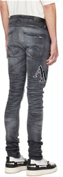 AMIRI Black Staggered Jeans