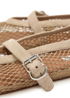 Alaïa Mesh Ballet Flats Grey