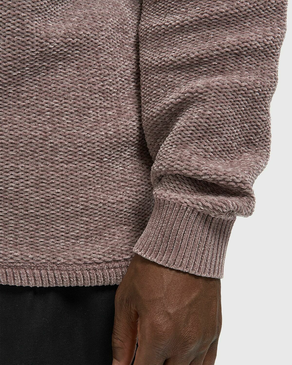 Thisisneverthat Velvet Knit Polo pink Men