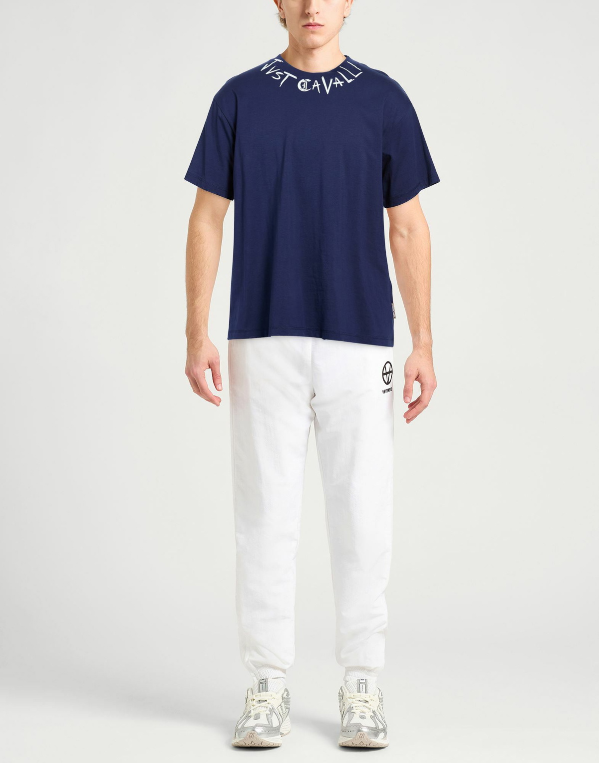 Just Cavalli Mens T-shirt in Navy