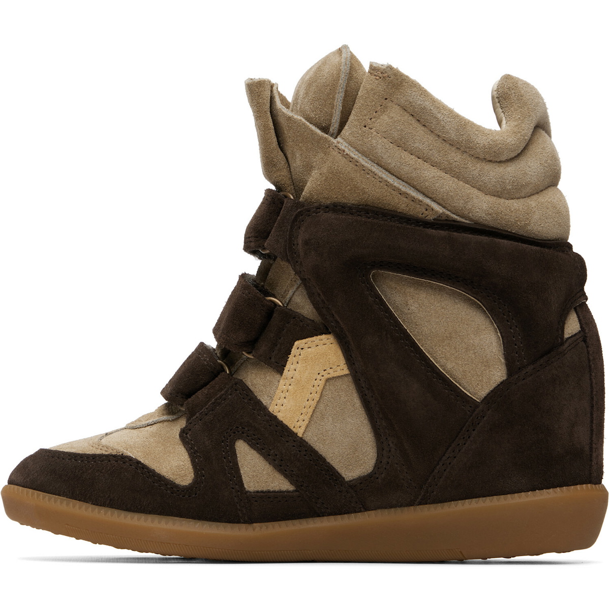 Isabel Marant Brown & Taupe Bekett Sneakers