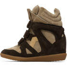 Isabel Marant Brown & Taupe Bekett Sneakers