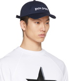 Palm Angels Navy Logo Cap