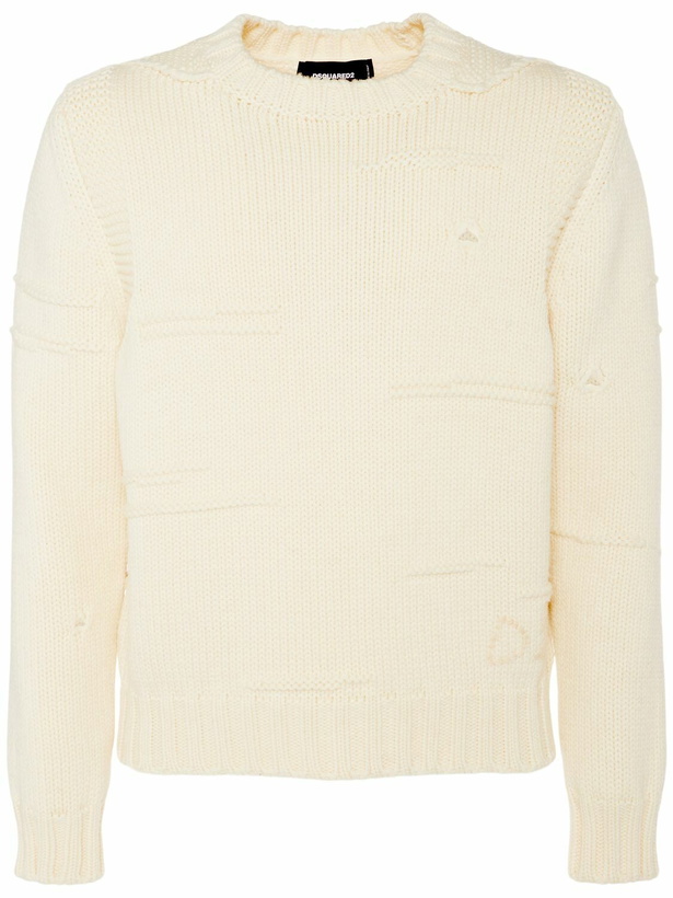 Photo: DSQUARED2 Wool Crewneck Sweater