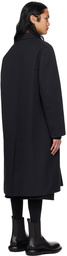 Jil Sander Black Three-Button Coat