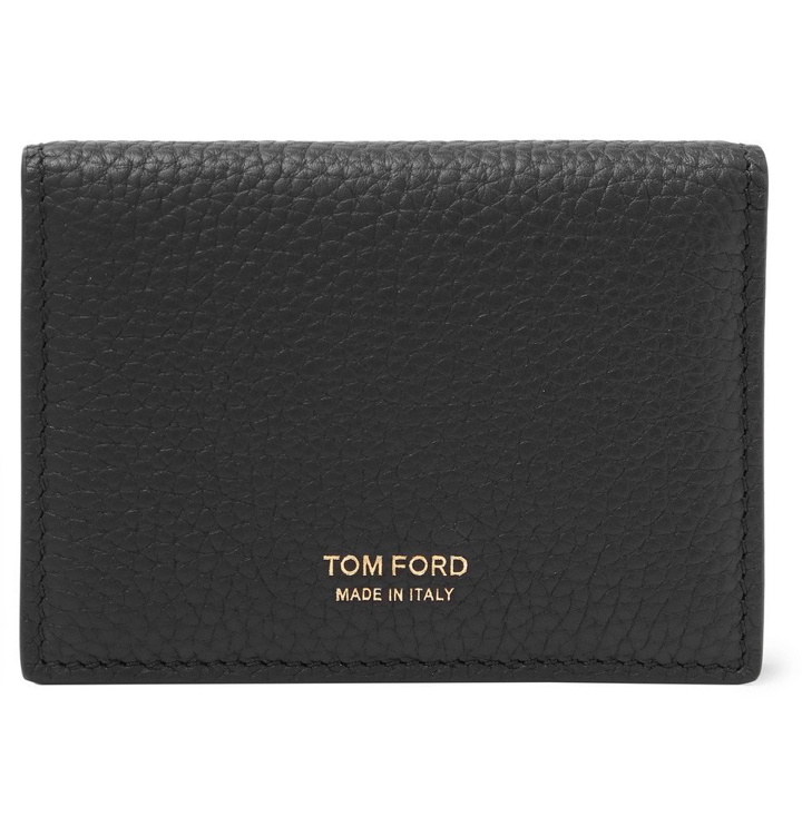 Photo: TOM FORD - Full-Grain Leather Bifold Cardholder - Men - Black